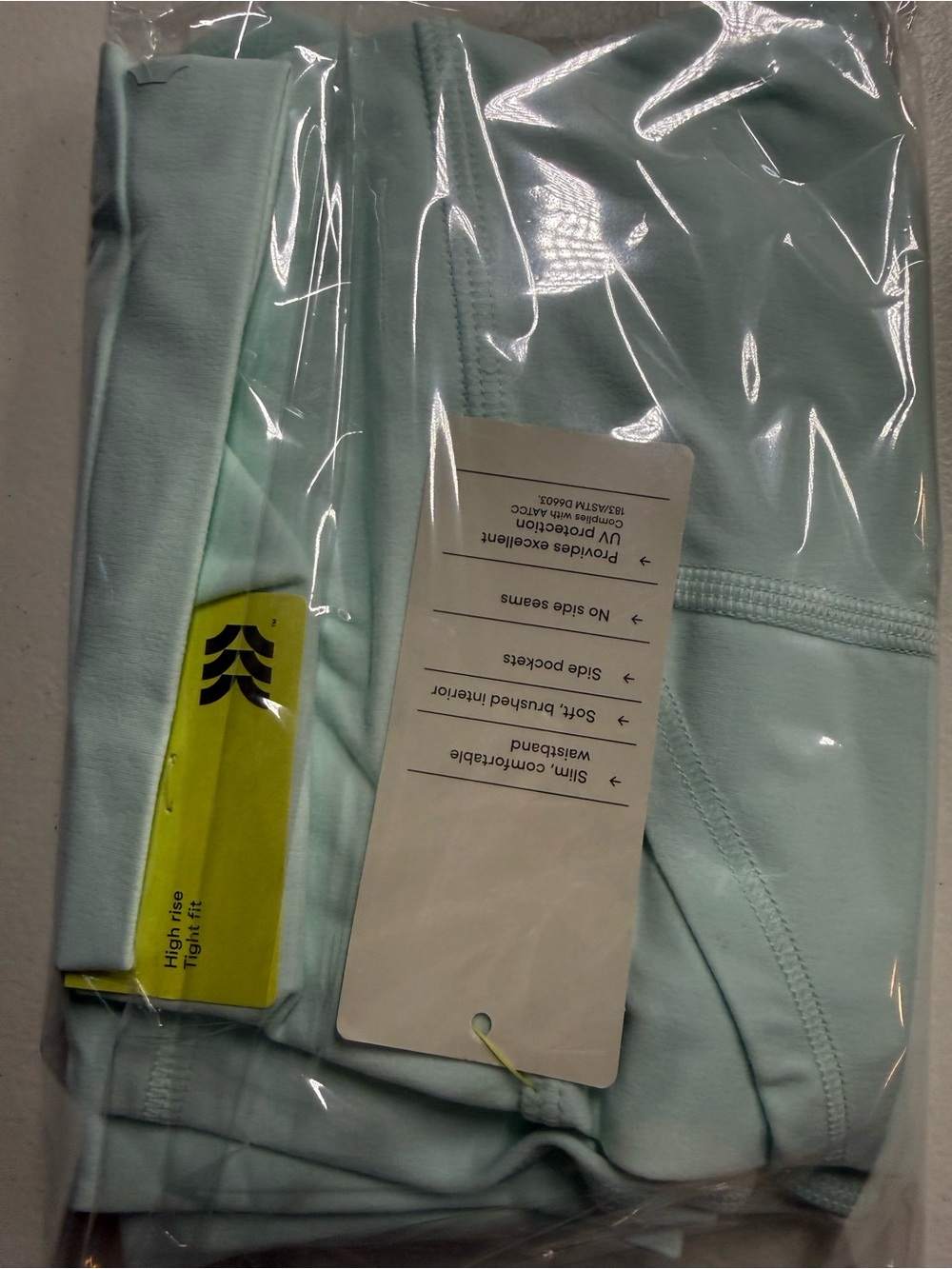 NWT Girls All in Motion Mint Green Pocket Leggings XL
